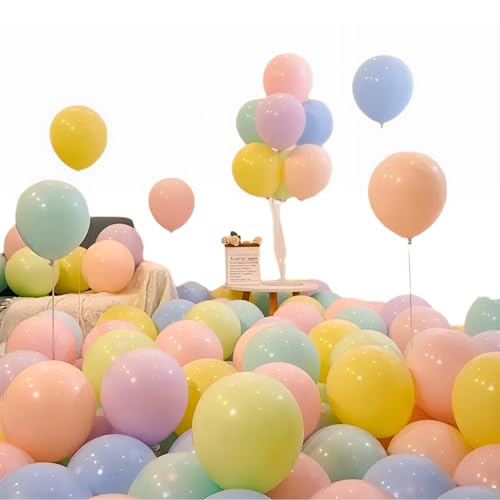 バルーン100個セット飾りセットラテックスバルーンマカロン色混装ガス漏れ防止誕生日結婚式開店祝い飾りパーティー運動会