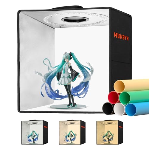 MUNBYN ƥܥå 30cm ƥ֡ ޤꤿ ʰץ ̿Ȣ å Ĵǽ120ĤLED饤 ƥ֡ 饤ȥܥå 6...