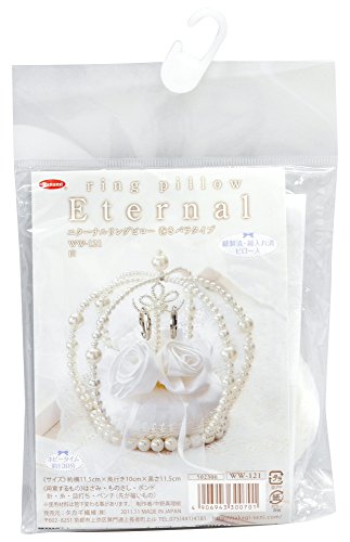 Panami 手芸キット〈エターナルリングピロー〉 巻きバラタイプ 白 WW-121