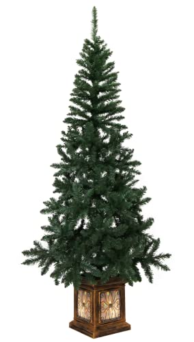 クリスマスツリー フィルムポットツリー 高級ポットツリー 組み立て式 (150cm, スリム)