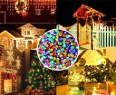 ソーラーイルミネーションライト 30メートル 300球 屋外用 LEDライト ガーデンライト クリスマスデコレーション 防水イルミネーション 高輝度LED 省エ...