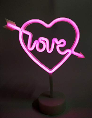 Yuuming LEDデコレーションネオン夜の光居間 寝室 ホーム 結婚式 パーティー クリスマス キッズおもちゃ 誕生日ギフト 祭り 電池式 (愛の矢)