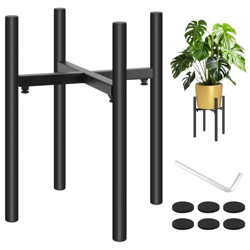 KOMCLUB フラワースタンド 鉢スタンド プランタースタンド 調節可能 花台 鉄製 観葉植物 台 植木鉢おき 室内 ガーデンラック 屋外 花台 おしゃれ 鉢...