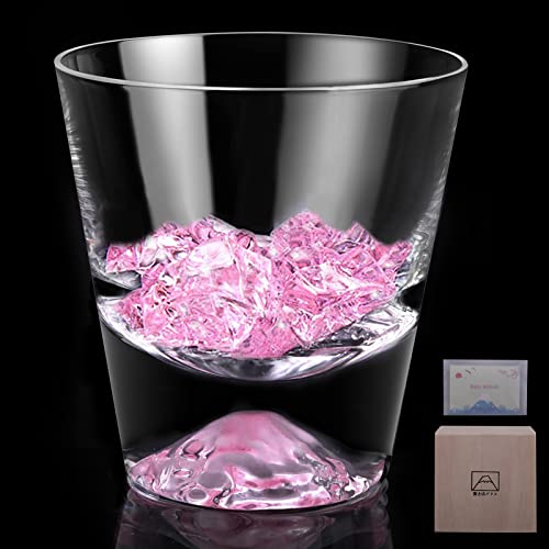 富士山グラス ロックグラス 高級 職人手作り 桐箱入り 日本酒 ビール ウイスキー グラス おしゃれ お祝い 結婚祝い 還暦祝い プレゼント ギフト 贈答品 人...