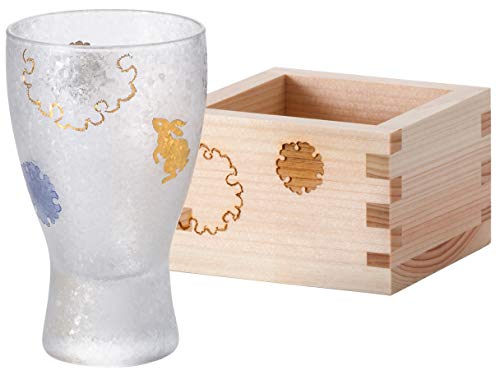 アデリア(ADERIA) 【 プレミアムニッポンテイスト 枡酒グラス 雪兎 100ml 日本製 化粧箱入 6691 】 誕生日 ギフト プレゼント 酒器 枡酒グラス 盃 枡酒 枡付き杯