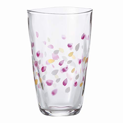 アデリア(ADERIA) 【 てびねり はるいろ タンブラー 370ml 日本製 化粧箱入 6106 】 誕生日 ギフト プレゼント コップ 桜 ピンク おしゃれ プレゼント 人気 ガラス 日本酒 ペア 誕生日 女性 セット