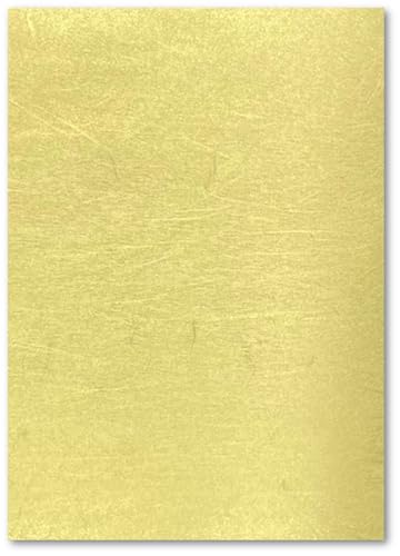 ペーパーエントランス 和紙 A4 金 雲龍紙 3枚 工作 カルトナージュ コサージュ 折り紙 55234