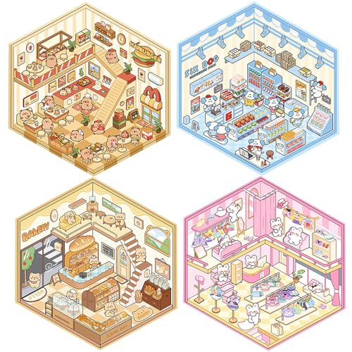 3D ϥƥå ¤ʥ Ω ưʪŹ 4å DIY顼Ǻ ߥ˥奢Ϸ Ģ  İ ĢǺѥå ʼĢ...