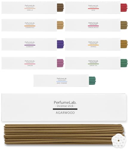 【雑誌Poco’ce掲載品】 日本製 お香 アロマ 線香 お香立て セット (40本, 沈香)