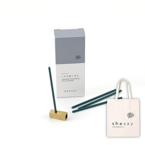 shesay リラックスタイムに使うお香 ショートタイプ 20本入 約8.5cm ジャスミン ハンドバッグ付き (隙..