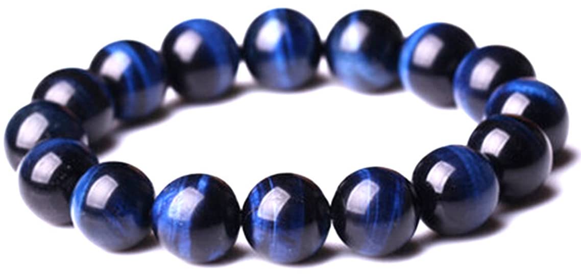 ブルータイガーアイ ブレスレット タイガーアイ 天然石 ホークスアイ 青虎目 キャッツアイ 虎眼石 仕事..