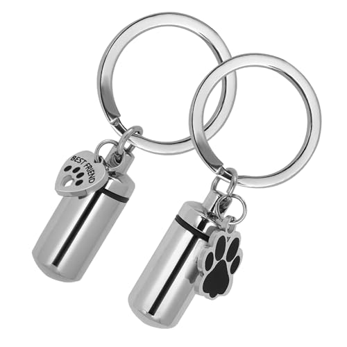 DiDiBirDi 骨壷 遺骨 キーホルダー ペンダント付き防水型カプセルキーホルダー ペンダントメモリアル高..