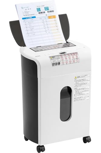 サンワダイレクト シュレッダー 業務用 オートフィード 自動細断60枚 クロスカット 20分連続使用 13.5L カード/ホッチキス対応 小型 コンパクト 40...