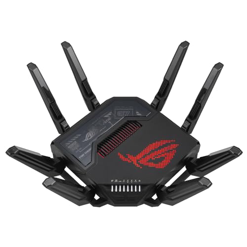 ASUS WiFi ROG Rapture GT-BE98 無線 ルーター 最新規格WiFi7 11529+5764+5764+1376Mbpsクワッドバンド..