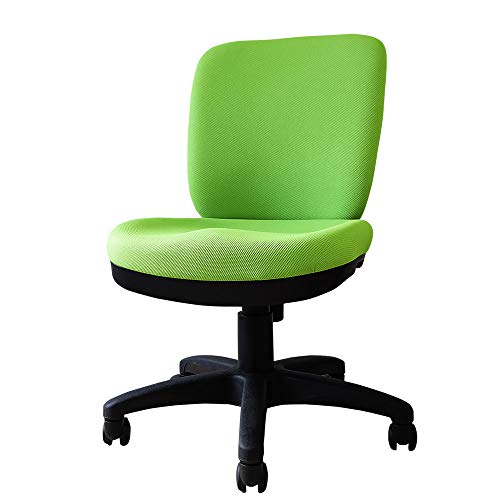 LOOKIT オフィスチェア デスクチェア PCチェア 疲れない 事務椅子 キャスター付き コンパクト 体圧分散 グリーン 肘なし WTB-1