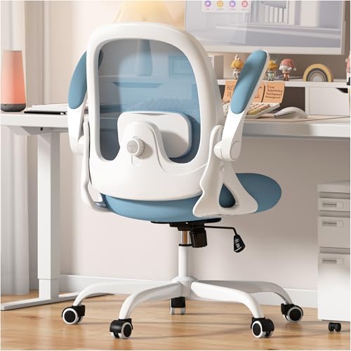 MOCHHOFU オフィスチェア デスクチェア メッシュ 跳ね上げ式アームレスト椅子 テレワークメッシュ パソコンチェア pcチェア 腰が痛くならない コンパク...