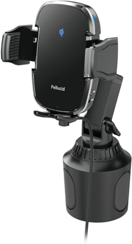 ペルシード(Pellucid) 車内用品 車載スマホホルダー 高速ワイヤレス充電 Qi正規認証品 自動開閉 キャパ..