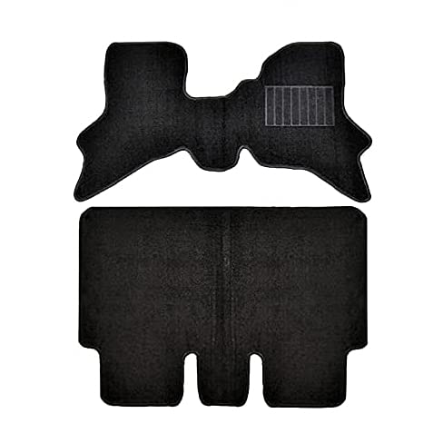 HELIOS DA64W エブリィ ワゴン AT車 フロアマット ブラック 2点セット Ver,2 厚さ5mm フロント リア 専用設計