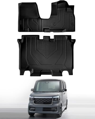 Hawjog 適用于 ホンダ N-BOX JF5 JF6 フロアマット 3D立体構造 防水・滑り止め・防汚 TPE素材 前席・後席 車種専用設計 取付簡単