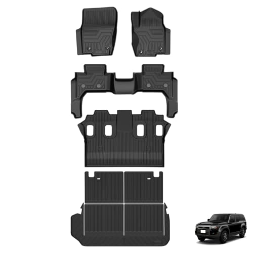 Virauto トヨタ 新型 ランドクルーザー 250系 7人乗り対応 3D フロアマット ラゲッジマット フルセット 2024年4月〜 ランクル 250 GD...