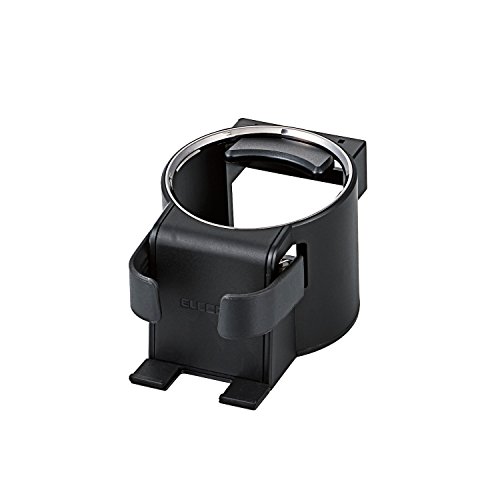 エレコム 車載ホルダー スマホ&ドリンクホルダー 【エアコン噴出し口設置用】 5.5cm~9cmまで対応 ブラック P-CARDH01BK