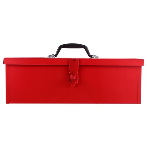 GANAZONO 工具箱 ツールボックス 工具収納ケース 大容量 横持ち 金属製 トランク型工具 金属ラッチ付き..