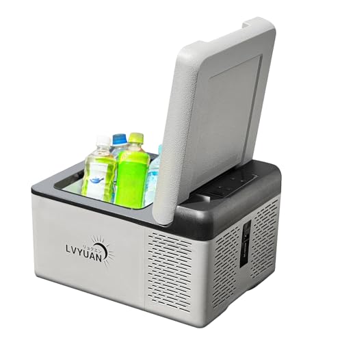 IpowerBingo 車載冷蔵庫 9L ポータブル 小型 -20℃〜20℃ [ コンプレッサー搭載&氷点下まで脅威の冷却スピード] AC/DC（ 12V / 24V ）2WAY電源対応 ポータブル アウトドア 静音 取扱説明書付き