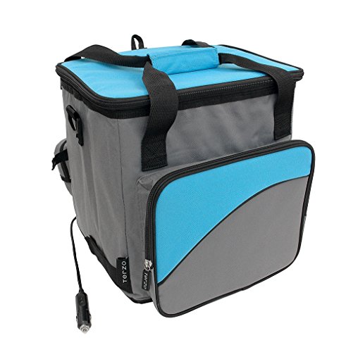 Terzo テルッツォ (by PIAA) 車載保冷庫 28L エクセルクール フレックス ブルー×グレー 折りたたみ収納可能 ショルダーベルト付 ペルチェ式 ...