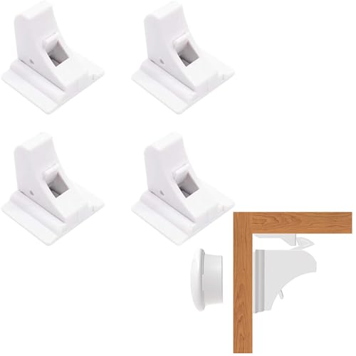 DFsucces ベビーガード チャイルドロック ストッパー 引き出しロック キャビネットロック ネジ付 安全磁気 開閉簡単 子供安全ロック 赤ちゃん 子供 ペ...