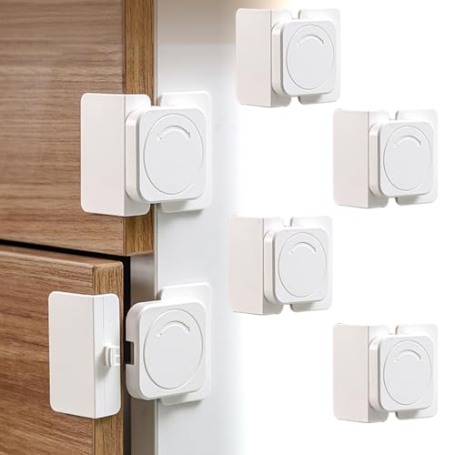 BaraRose ベビーガード 引き出しロック チャイルドロック 4個セット目立ちにくい チャイルドロック 赤ちゃん 安全ロック 地震対策 冷蔵庫 戸棚 食器棚...