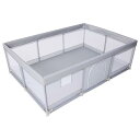 BabyGoo メッシュ ベビーサークル 【安全検査合格品】 プレイヤード ベビーゲート 赤ちゃん 子供 ベビールーム キッズスペース 長方形 正方形 持ち運び...