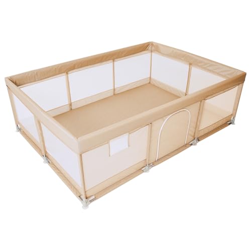 BabyGoo メッシュ ベビーサークル 【安全検査合格品】 プレイヤード ベビーゲート 赤ちゃん 子供 ベビールーム キッズスペース 長方形 正方形 持ち運び...