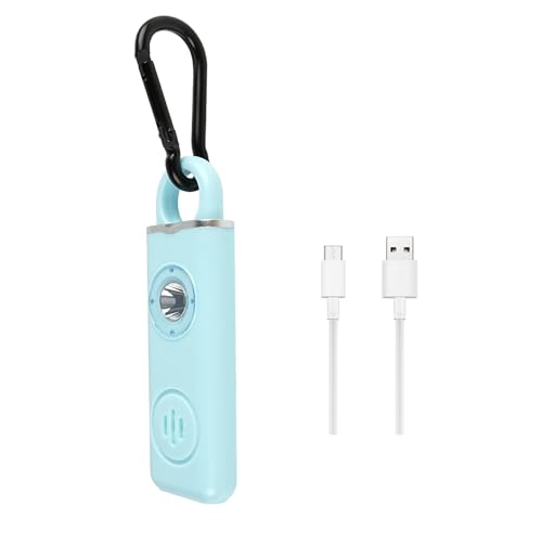 ◆商品名：voocye 防犯ブザー 護身用グッズ 大人 女性 学生 高齢者 防犯グッズ 護身用 防犯アラーム 防犯ベル LEDライト付き 130dB 大音量 Type-c電池式 小型 軽量 通勤 通学 夜歩き (ブルー)【商品仕様】■本体サイズ：約10x3.1x1.35cm ■本体重量：約28g ■アラームの持続時間：約70分 ■常時点灯の持続時間：約4時間 ■フラッシュの持続時間：約5時間 ■バッテリー容量：130mAh ■パッケージ内容：本体x1、カラビナx1、取扱説明書x1、USBケーブルx1【130dBの超大音量】この防犯ブザーは、130dbの超大音量で相手を驚かせ、逃げる機会を得ることができ、同時に遠くの人の注意を引き、助けを求めることができます。鳴らし方：ラッチを引いてアラームを鳴らし、LEDライトが同時に点滅し始めます。止める方:ラッチを元に戻す。【両用LEDライトモード】この防犯ブザーはLEDライトが付き、夜歩きの時に懐中電灯として使用できます。また、危険に遭遇した場合は、フラッシュモードをオンにし、周囲の人の注意を引くことができます。【USB充電式?電量不足警告】この防犯ブザーは、繰り返し使用できます。type-c充電のデザインを採用しており、電池交換が不要で、環境に優しいです。また、電量不足時の警告機能があるので、充電を忘れて、使用できなくなる心配は要りません。【適用場合】この防犯アラームは小型で携帯便利です。ポケットに入れても負担はありません。男女兼用です。大人、女性、学生、子供、高齢者などに適用です。夜遅くに帰る方、夜勤の方、独身の方、通勤通学者、また、旅行やキャンプなどの場合。この防犯ブザーはシンプルなデザインで、いざという時に、ラッチを引っ張るだけでブザーを鳴らし、周囲の人に危険を知らせます。大人、女性、学生、子供、高齢者などに適用です。