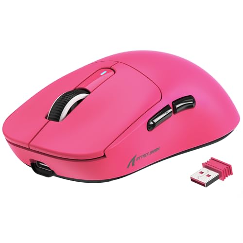 A.JAZZ x ATTACK SHARK X3 超軽量化マウス49g ゲーミングマウス ワイヤレス2.4G/Bluetooth/有線USB接続 Optical...