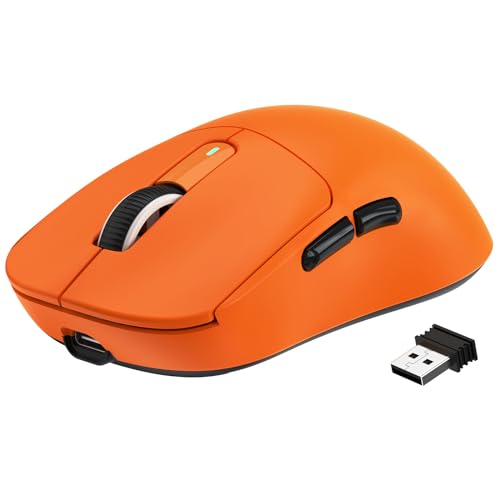 A.JAZZ x ATTACK SHARK X3 超軽量化マウス49g ゲーミングマウス ワイヤレス2.4G/Bluetooth/有線USB接続、Optical...