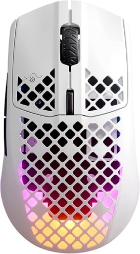 SteelSeries ゲーミングマウス 無線 Aerox 3 Snow Wireless 超軽量 TRUEMOVE AIRセンサー搭載 Quantum Wir...