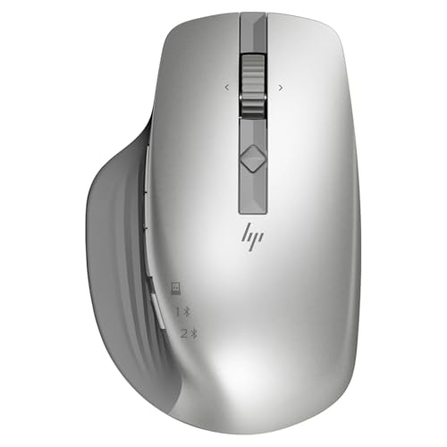 HP 930 ワイヤレス クリエイター マウス Bluetooth または USB ドングル経由で接続 マルチ OS 7 プログラムボタン 人間工学に基づいたグ...