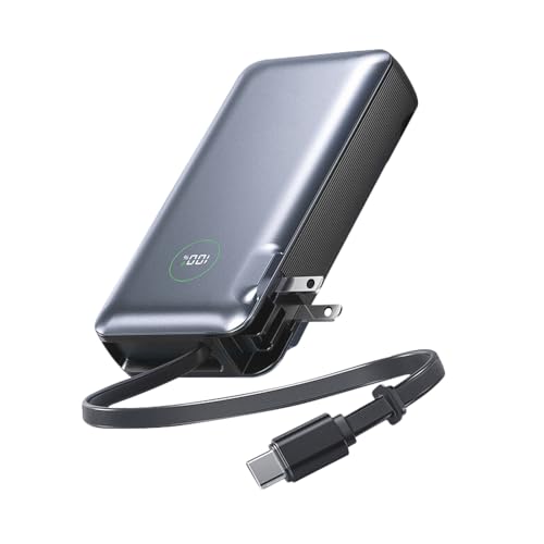 latao モバイルバッテリー 【2025新モデル・26800mAh大容量】コンセント一体型 ACアダプター付 (折りたたみ式プラグ PD65W急速充電 Typ...