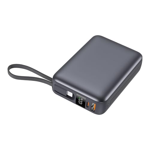 モバイルバッテリー 26800mAh 22.5W出力 ケーブル内蔵 (ライトニング+Type-C) 急速充電 PD3.0 QC3.0 USB-C入出力 4台同時...