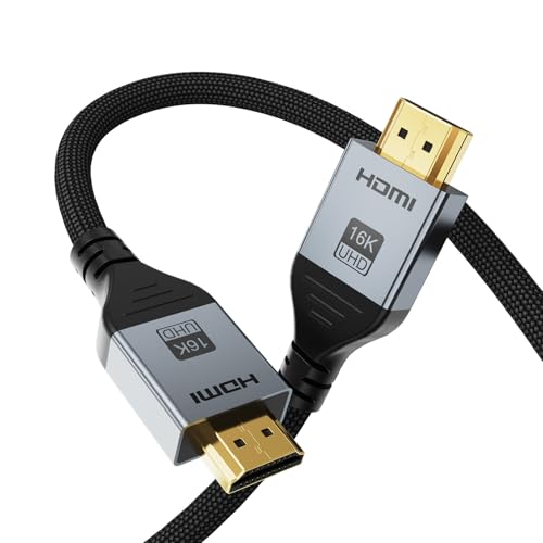 Angusplay 16K HDMI 2.2 ケーブル 2M 96Gbps 超高速 16K@60Hz/8K@120Hz/4K@480Hz HDCP 2.3 & HDR10 対..
