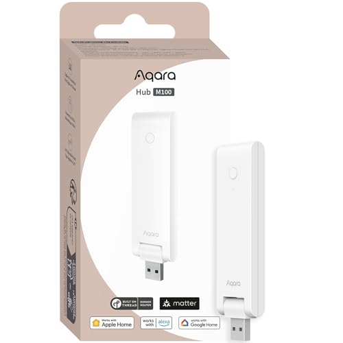 Aqara M100ハブ Matter ハブ Alexa HomeKit Matterコントローラー Threadボーダールーター スマートホ..