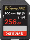 SanDisk (サンディスク) 256GB Extreme PRO SDXC UHS-I メモリーカード - C10、U3、V30、4K UHD、SDカード ...