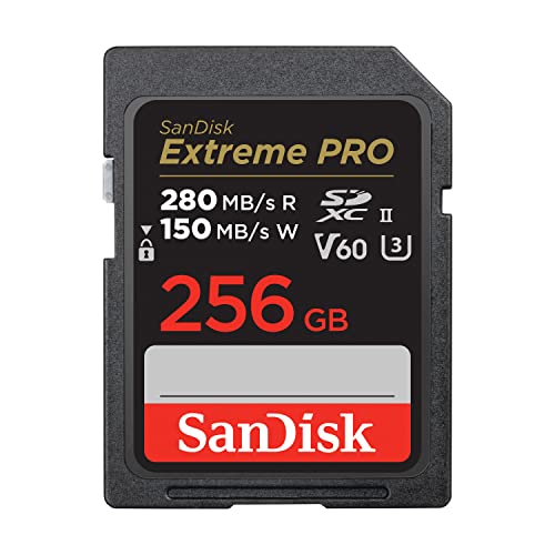 SanDisk 256GB Extreme PRO SDXC SD SD V60꡼ 6K & 4K UHD 280MB/ ...