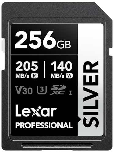 Lexar 256GB SD SILVERɤ߼205MB/á񤭹140MB/áSDXC UHS-I꡼ɡ饹10U3V3...