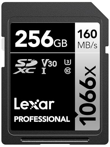 Lexar 256GB Professional 1066x SD UHS-I C10 U3 V30 եHD 4K 160MB/ɤ߼SDXC...