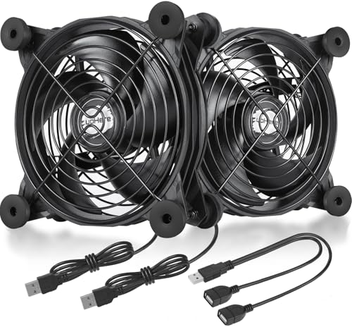 upHere 120mm USB��ѥե��� ���������� �ߥ������� �Ų� �롼����/����/��ѥ����顼/PC/PS5 / PS4 / �Ρ��ȥѥ����� �Ų� 2��...