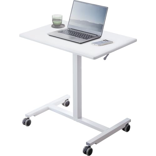 サンワダイレクト スタンディングデスク 昇降デスク ガス圧 幅75×奥行50cm 高さ75.3〜116cm キャスター付き 耐荷重15kg 昇降式 パソコンデス...