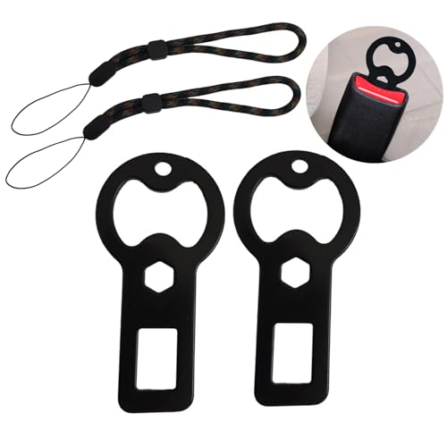 シートベルト キャンセラー 車用 2個 アラーム音解除対策 ブロック 汎用品 車内 小物 便利グッズ シートベルト 補助ベルト ボトルオープナ 2個