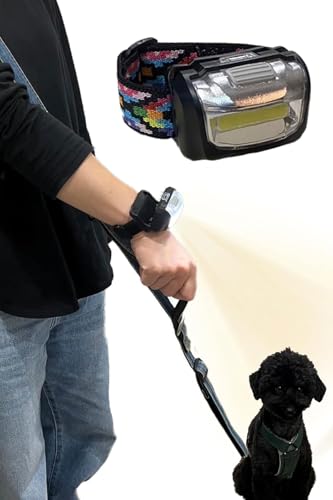 フェザーストア 散歩ライト 犬用 夜散歩用 明るい軽量LED懐中電灯 コンパクトタイプ お散歩グッズ 120ルーメン 予備電池 専用ケース付き 防災 キャンプ 災害 (アジアンtype2)