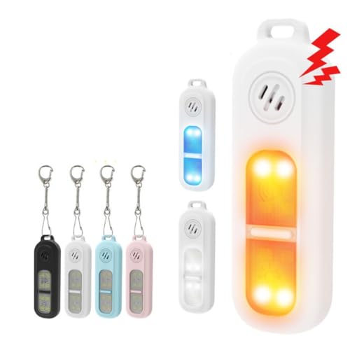 stellar seizan 防犯ブザー 子ども 女性 ライト付き防犯ブザー 大音量 LED 防犯アラーム ランニング ロードライデング ジョギング おしゃれ クリップ ストラップ 高齢者 かるい (ブラック)